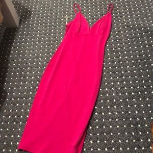 Hot pink tight dress!